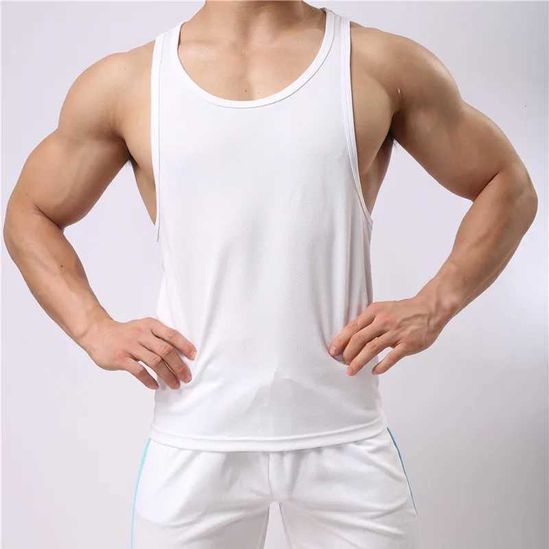 Cotton Summer Men Clothing Tank Tops Singlets Sleeveless Fitness Men Vest Bodybuilding Casual Tank Tops Breathable UndershirtT250318