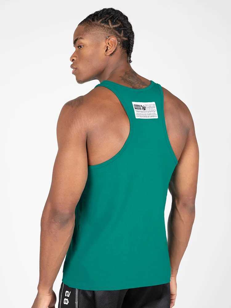 New Mens Summer Europe And The United States Style Relaxed Casual Fashion Vest Soaking Wet Gas Soft Skin Sports Fitness VestT250318