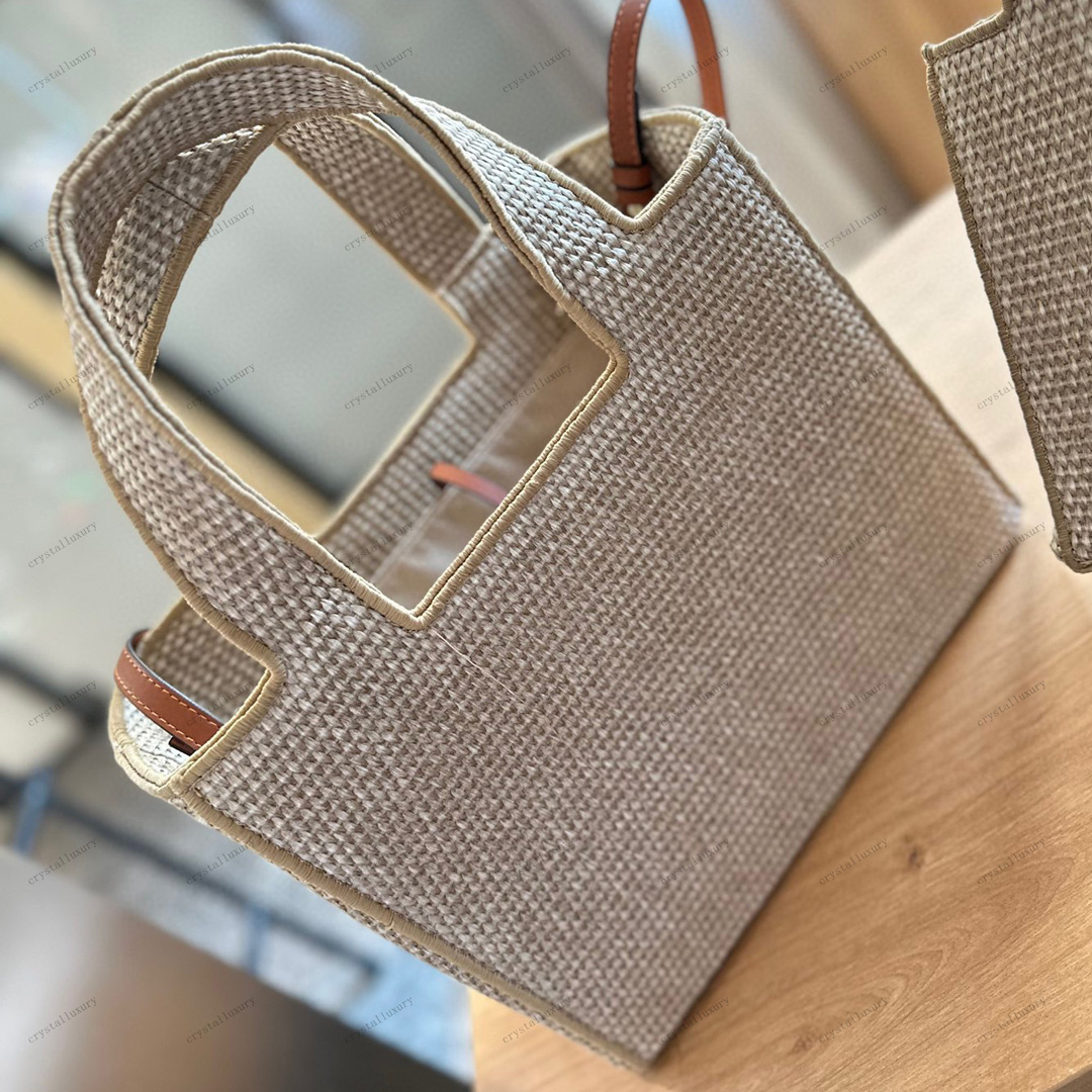 designer straw Woody Beach Designer Handbag tote bag Women's sac luxe Fashion High Quality Shoulder Large Capacity Shopping Bag