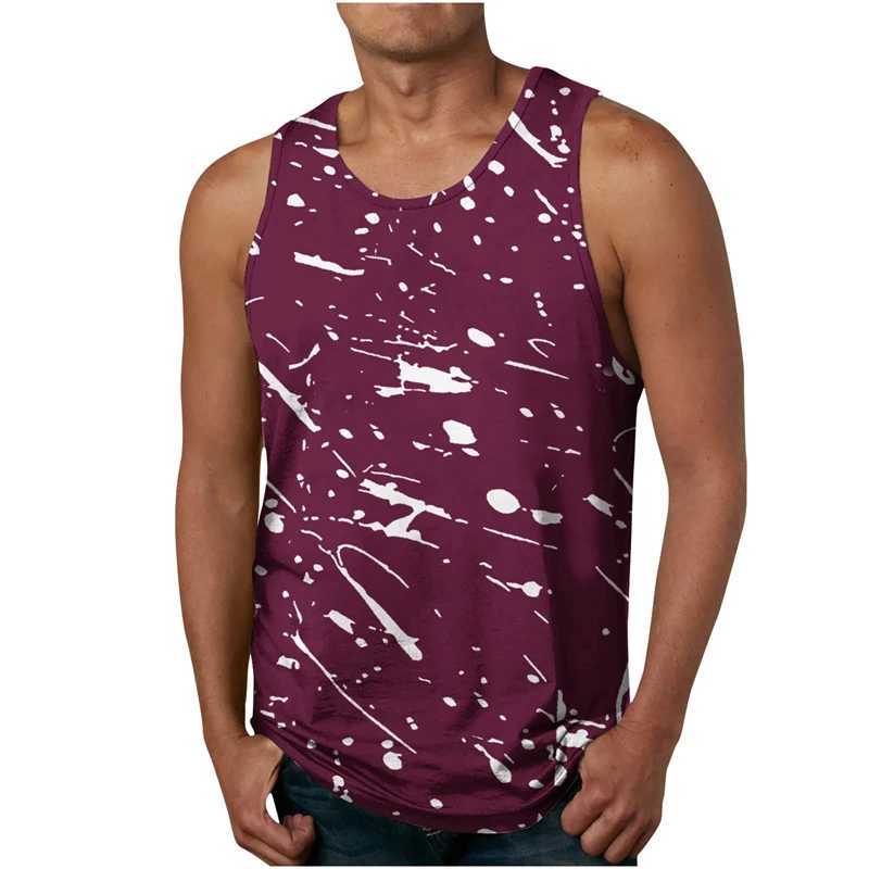 Simple Ink Dot Graphic Tank Tops For Men Fashion Summer Sleeveless 3D Printed Undershirts Tank Casual Oversized Kids Vest TopsT250318