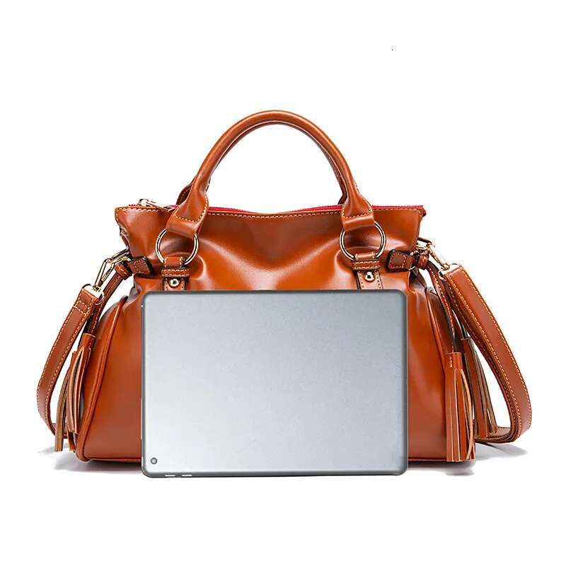 Vintage Pillow Design PU Leather Boston Handbag For Women Casual Large Capacity Shoulder Crossbody Bags Fashion Shopper Totes