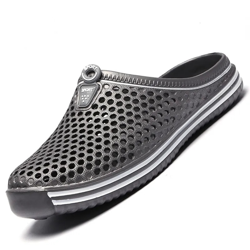 Comfortable Men Pool Summer Outdoor Beach Shoes Men Slip on Garden Clogs Casual Water Shower Slippers Unisex Zapatos 250306
