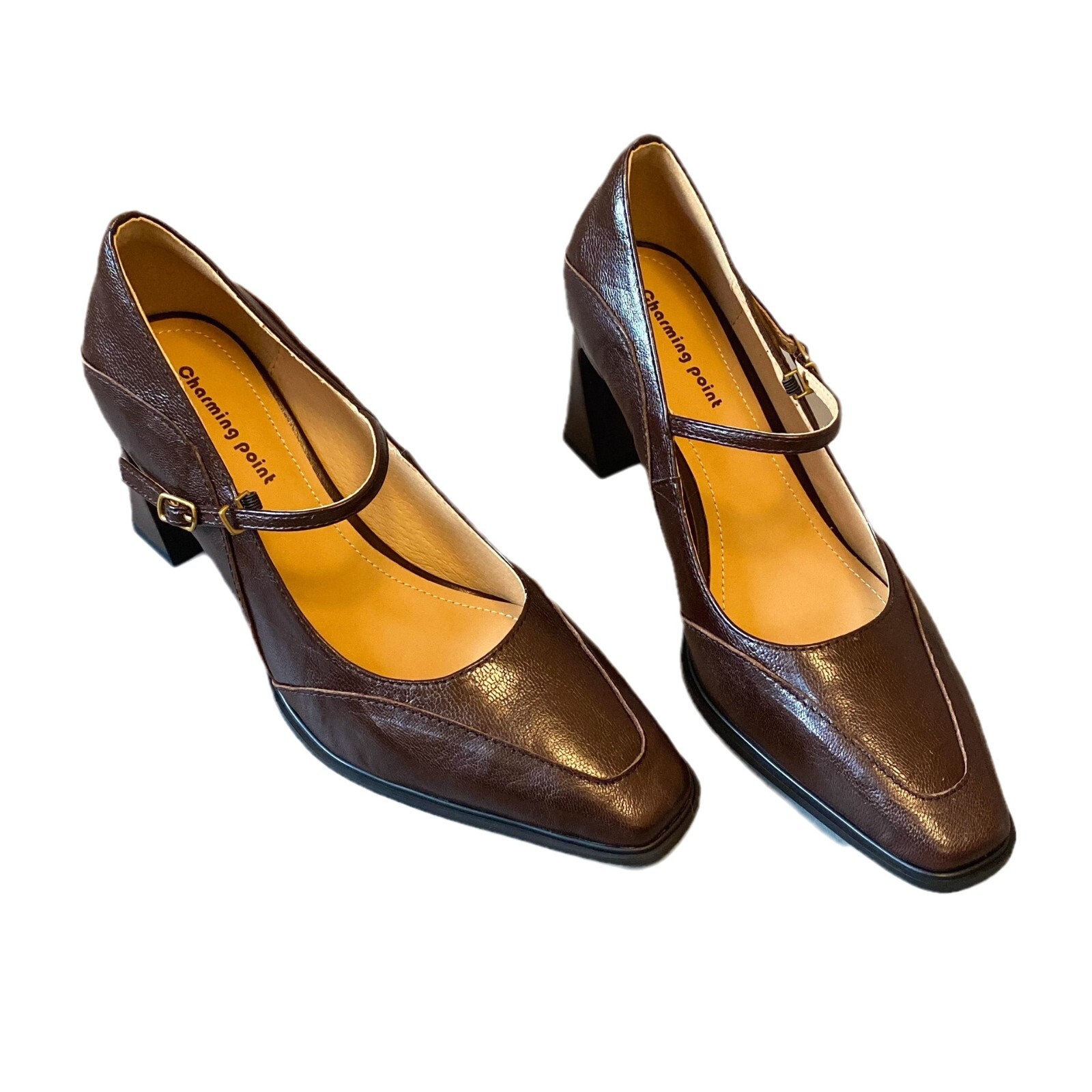2025 new shallow mouth single shoe women's French high heels Mary Jane with a small square toe and thick heel fashion shoes #ddmykukumalu