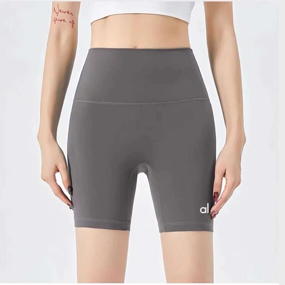 Alphaete Fiess Women's Gym Sports Tight Running Shorts Three-Point Quick-Drying Elastic High Waist Hip Pants