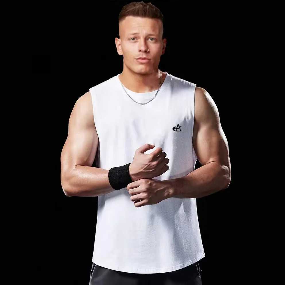 Simple Solid Color 3D Print Mens Tank Top Fashion Breathable Quick Dry Sleeveless Shirt Summer Run Fitness Vest Gym T-shirt ManT250318