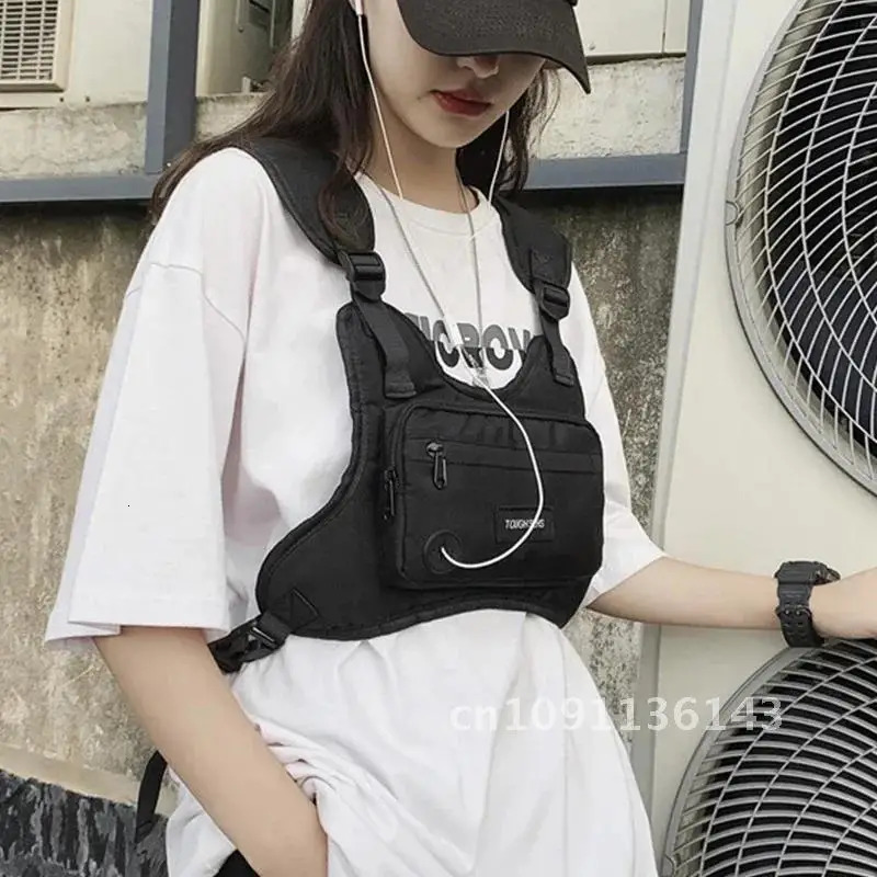 High Quality Nylon Mens Chest Pack Trend 2024 Tooling Vest Bags Multifunctional Bag Waterproof Rig Storage Unisex 250227