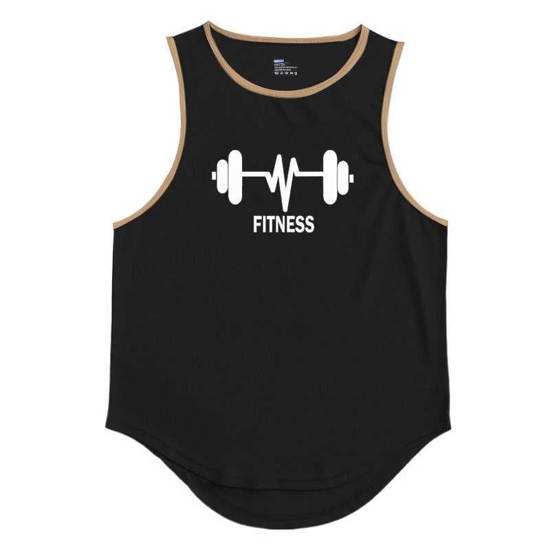 newest Fitness loose men tank top quick drying sleeveless t-shirt fitness clothes basketball training vest men sport undershirtT250318