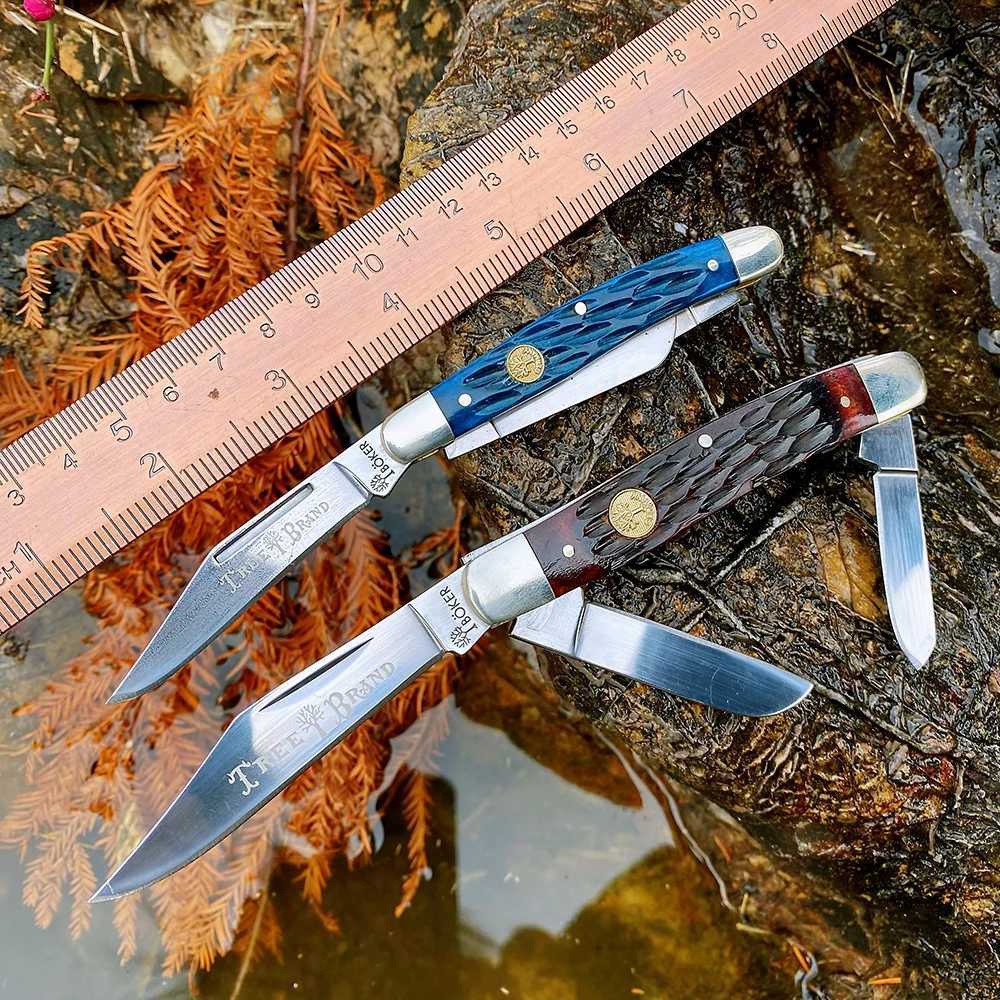Watchman Knife Slip Joint Folding Blade Pocket Knives with Traditional Hunting Fishing Cam Tactical High qualityXJ250307