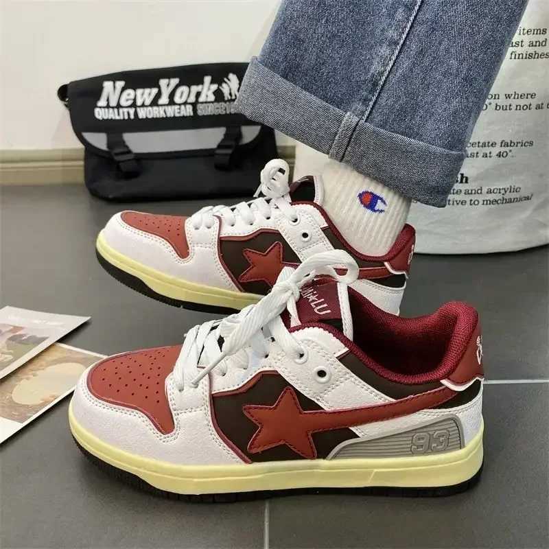 High Street Trend Y2K Net Shoes Mens and Wens Hip Hop Punk Skates Make Old Star Skates Top Sneakers Wen Shoes Y250306