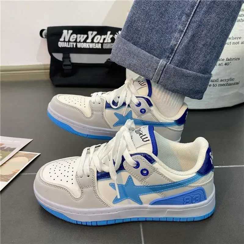 High Street Trend Y2K Net Shoes Mens and Wens Hip Hop Punk Skates Make Old Star Skates Top Sneakers Wen Shoes Y250306