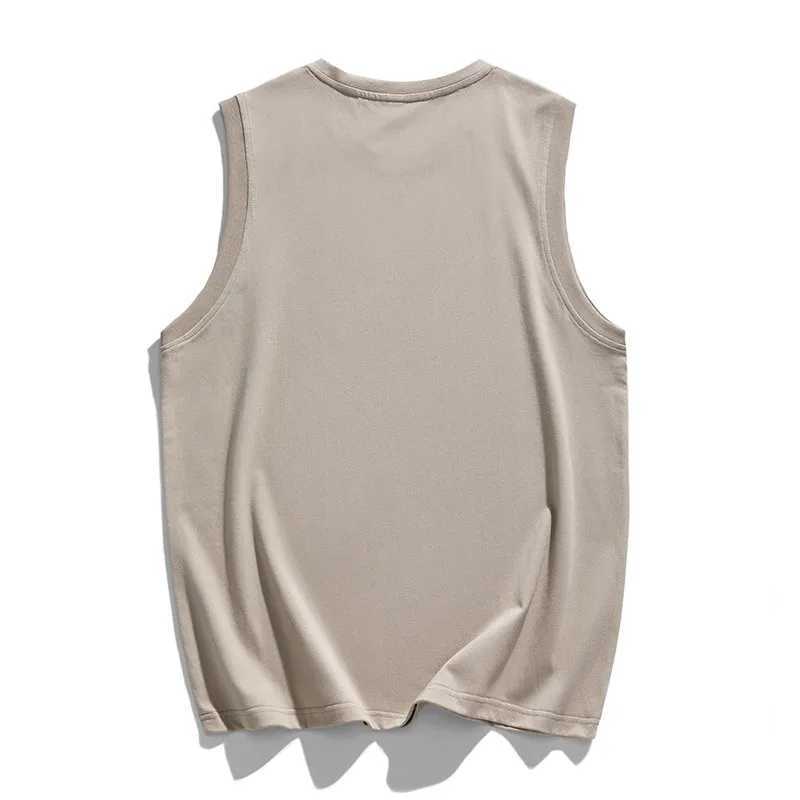 Tank Top Mens Summer Thin Outerwear Fitness Hurdle Breathable Camisole Loose Quick Drying Sleeveless T-shirtT250318
