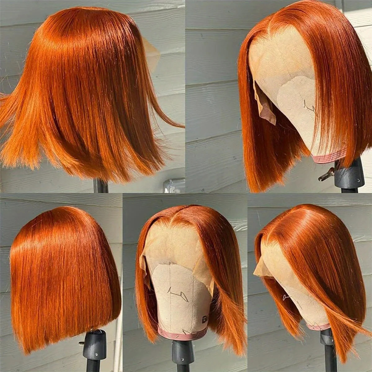25ssBob Lace Front Brazilian Human Hair Wigs For Black Women Pre Plucked Short Natural 13x4 Synthetic Straight HD Full Frontal Closure Wig