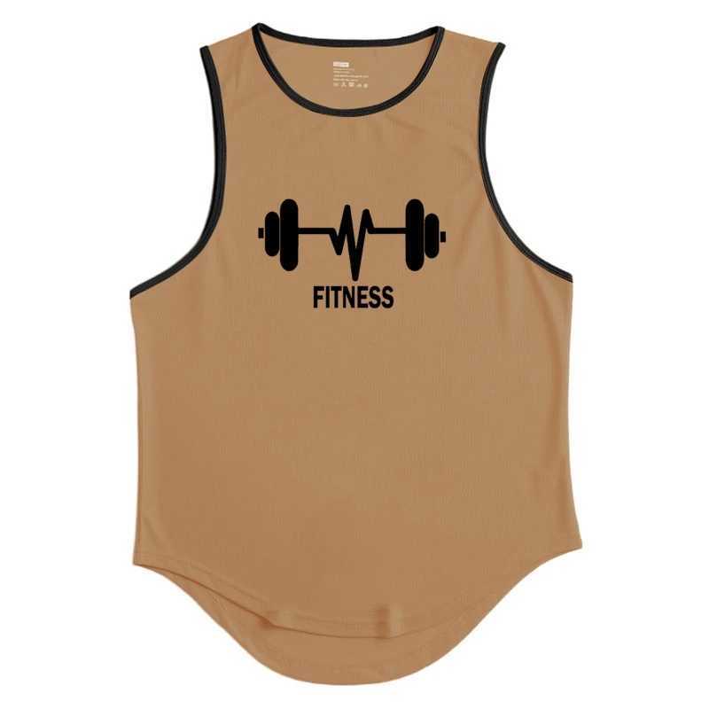 newest Fitness loose men tank top quick drying sleeveless t-shirt fitness clothes basketball training vest men sport undershirtT250318