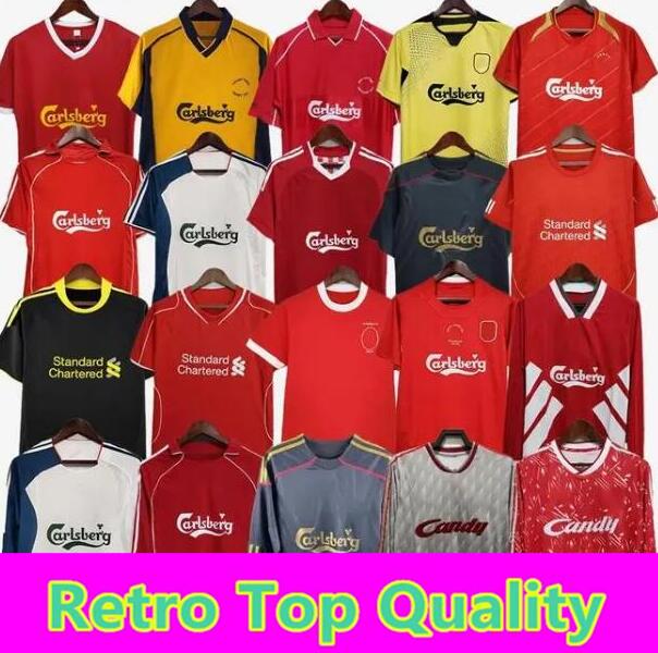 ThE REds soccer jerseys Retro 1965 89 91 93 95 01 02 04 05 06 07 08 10 11 14 15 18 19 20 21 football shirts Long sleeve TORRES GERRARD SUAREZ OWEN BARNES KUYT