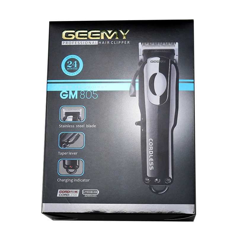 Hair Trimmer Original GEEMY Professional cordless hair clipper rechargeable beard hair trimmer for men electric haircut magic blade z250307