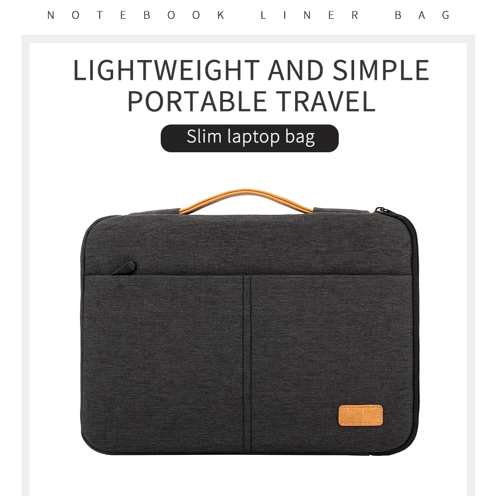 Laptop Sleeve bag 13.3 14 15 15.6 Inch Notebook Pouch For Macbook Air Book Shockproof Computer Briefcase Travel Business Laptop Cases