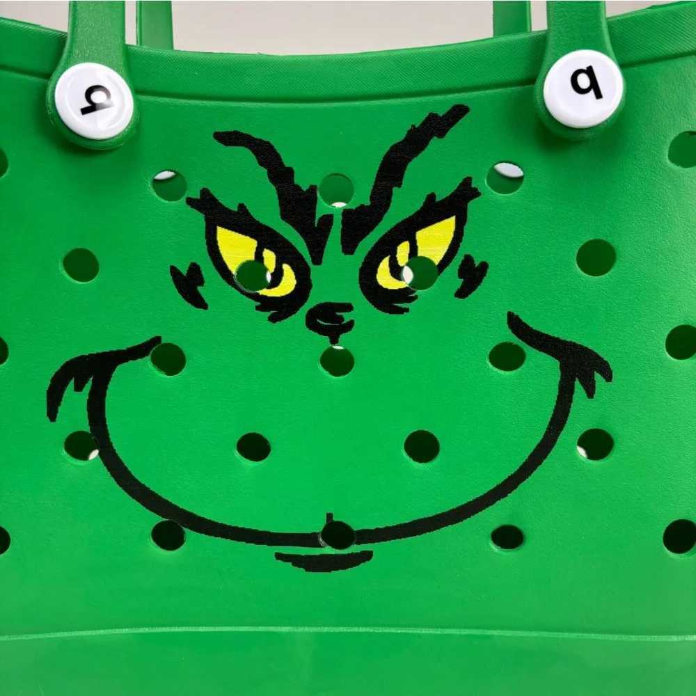 Halloween Pumpkin Bag Christmas Green Hair Monster Bag European and American Ladies Open Tote Bag EVA Beach Bag Z250307