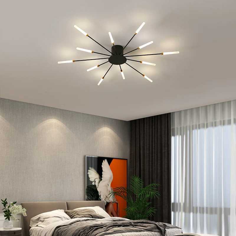 Living Room Light Led Ceiling Lamp Modern Indoor Lighting Acrylic Nordic Creative Fireworks Bedroom Fixture Home Decor Kids Room X250307