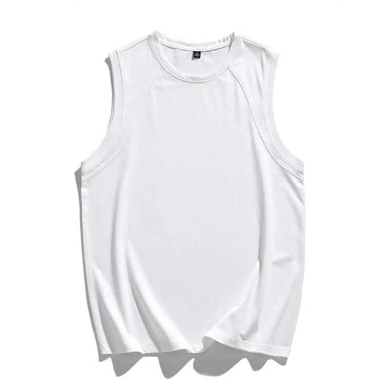 Tank Top Mens Summer Thin Outerwear Fitness Hurdle Breathable Camisole Loose Quick Drying Sleeveless T-shirtT250318