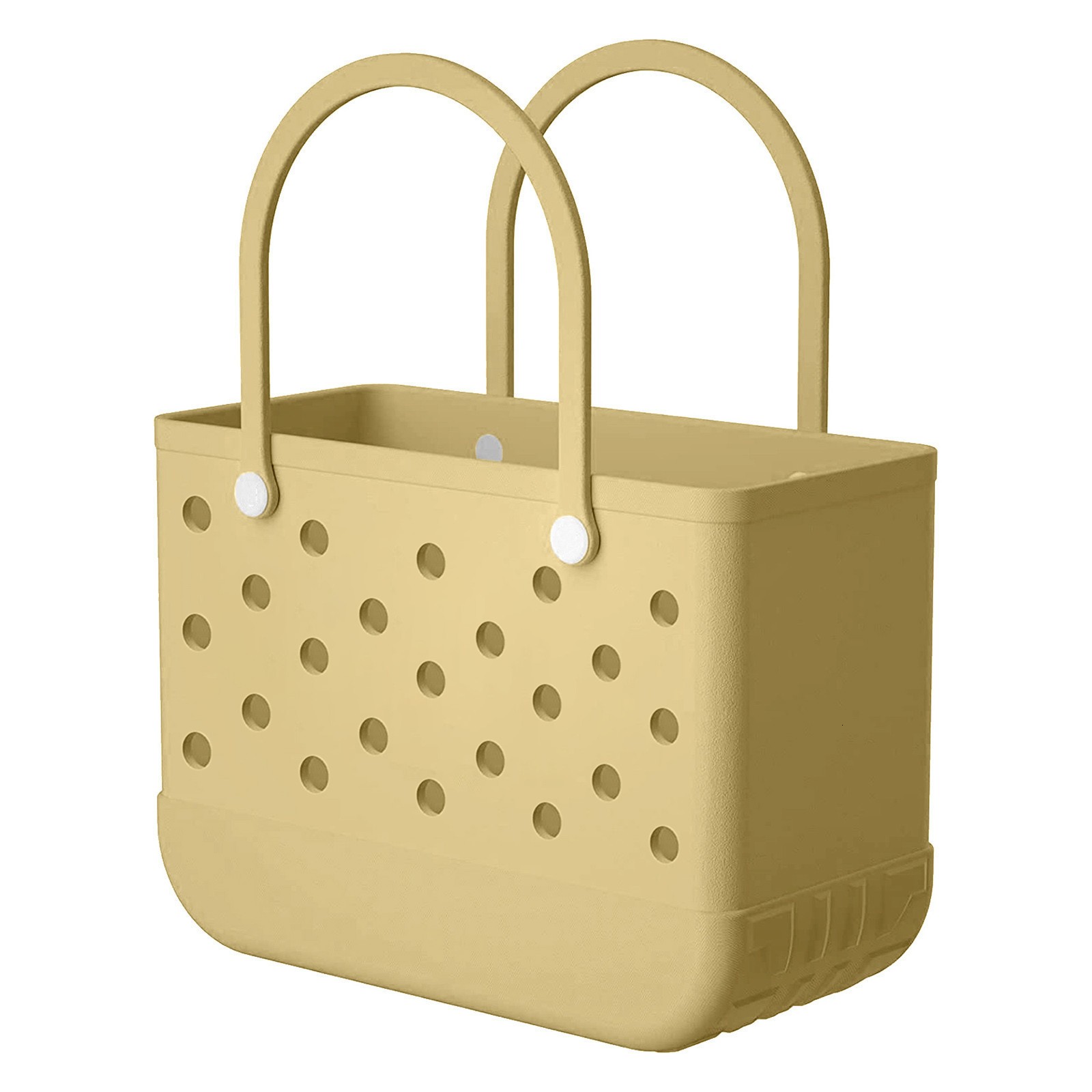 Summer EVA Basket Women Picnic Tote Holes Waterproof Handbag Pouch Shopping Shoulder Outdoor Park Handbags Large Fashion Gifts Shopping Bags