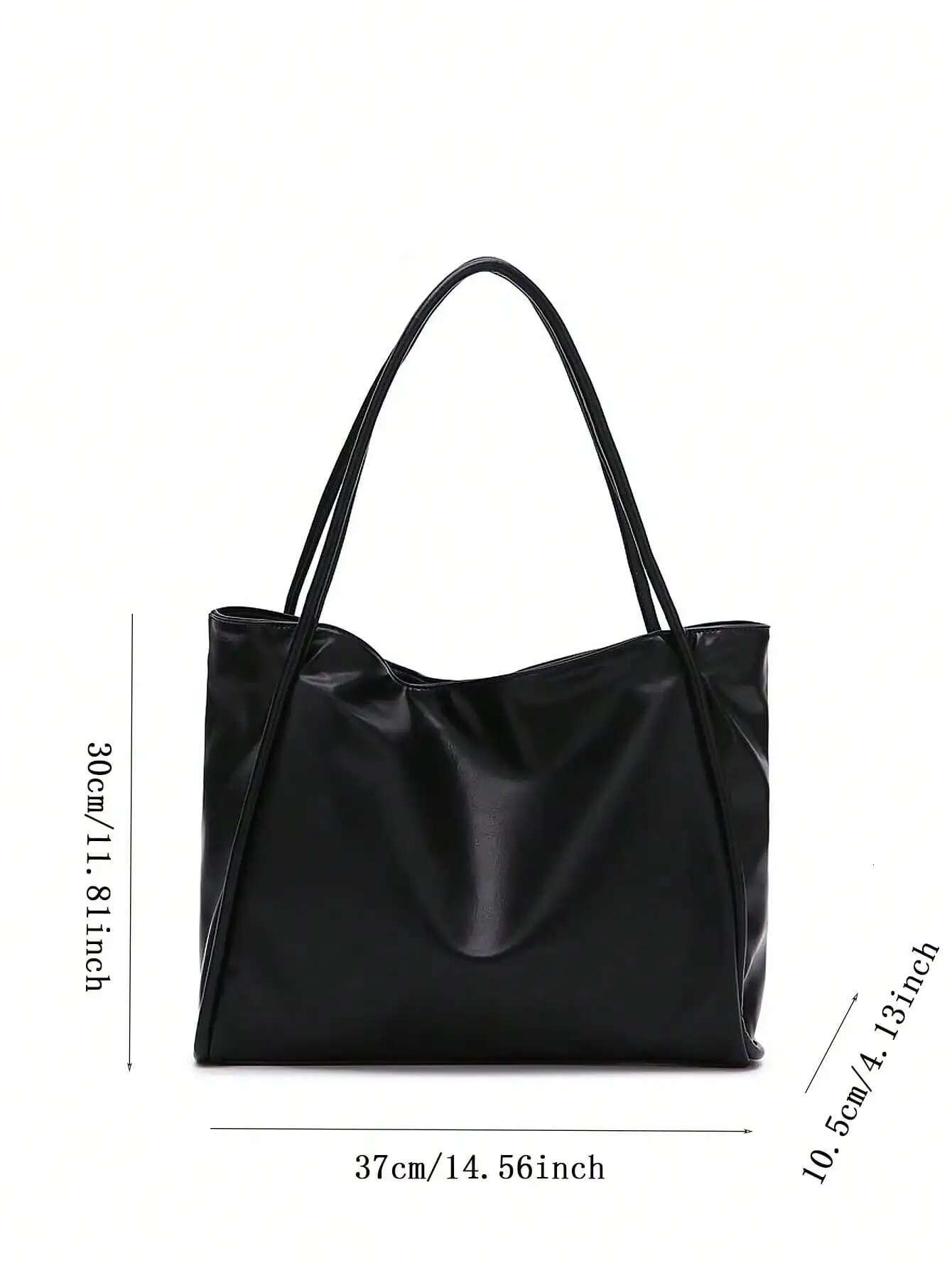 New Soft Leather Large Capacity Tote With A Niche Design Handheld Use, Single Shoulder Underarm Bag For Class And C