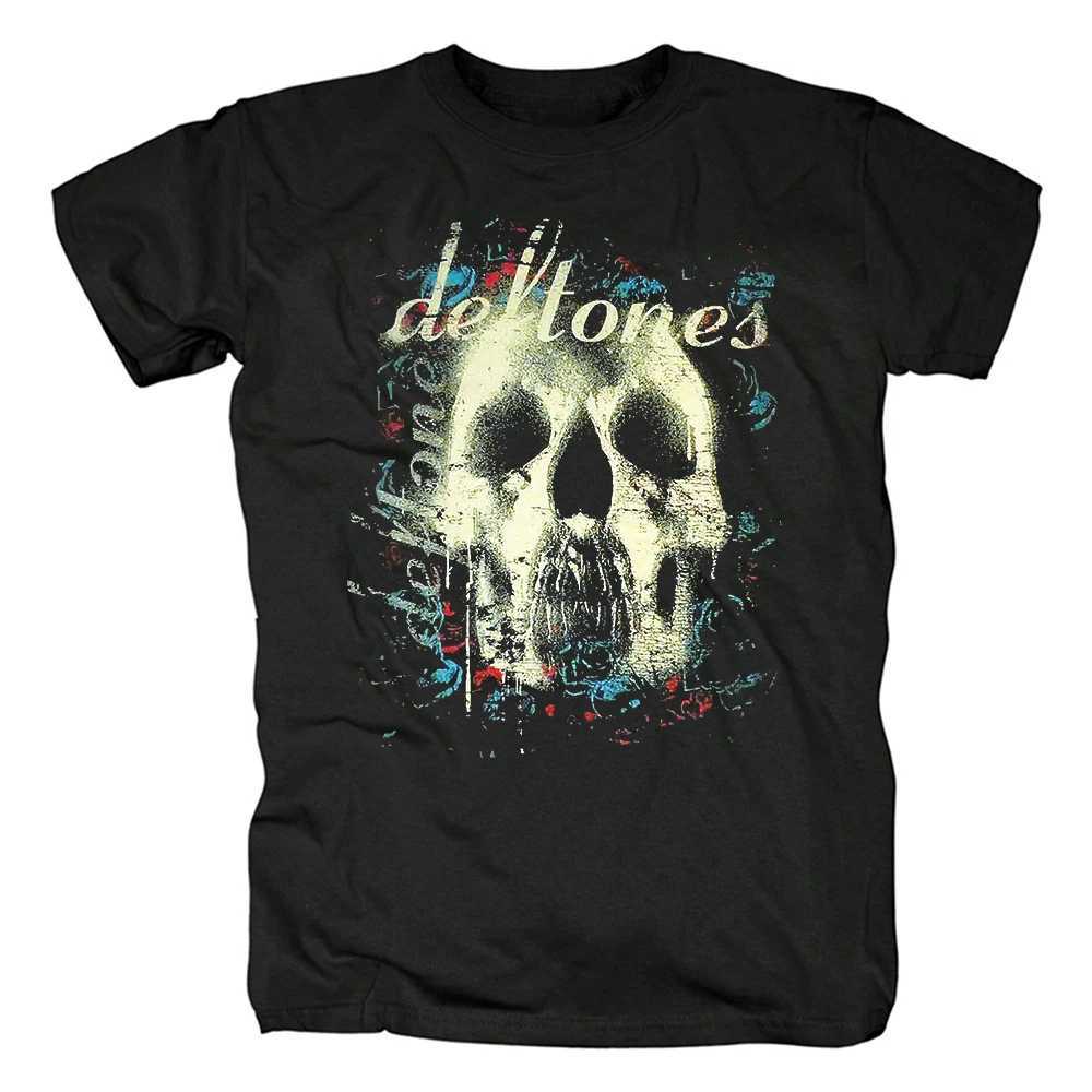 Men's T-Shirts 2025 Deftones Cotton Singer Band T-shirt Mens Hip Hop Rock T-shirt Fashion Short Sleeve T-shirt Summer Extra Large T-shirt Top z25