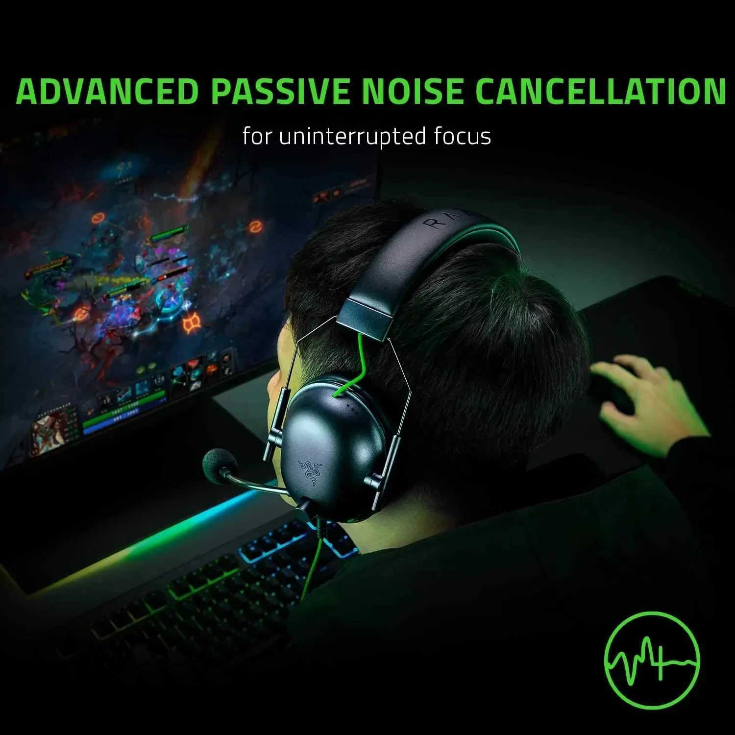 Razer BlackShark V2 X Wired Esports Headset Advanced Passive Noise Cancellation 7.1 Surround Sound Hyperclear Cardioid Mic X250307