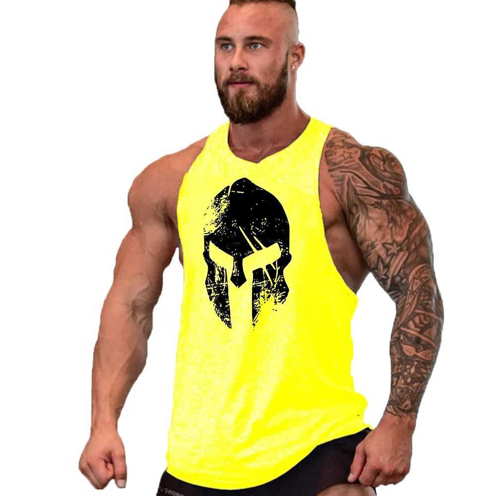 Gym Top Men Shirt Man Muscle Fit T-shirt Fitness Bodybuilding Stringer Vest Clothes Clothing Mens Singlets Muscular T-shirtsT250318