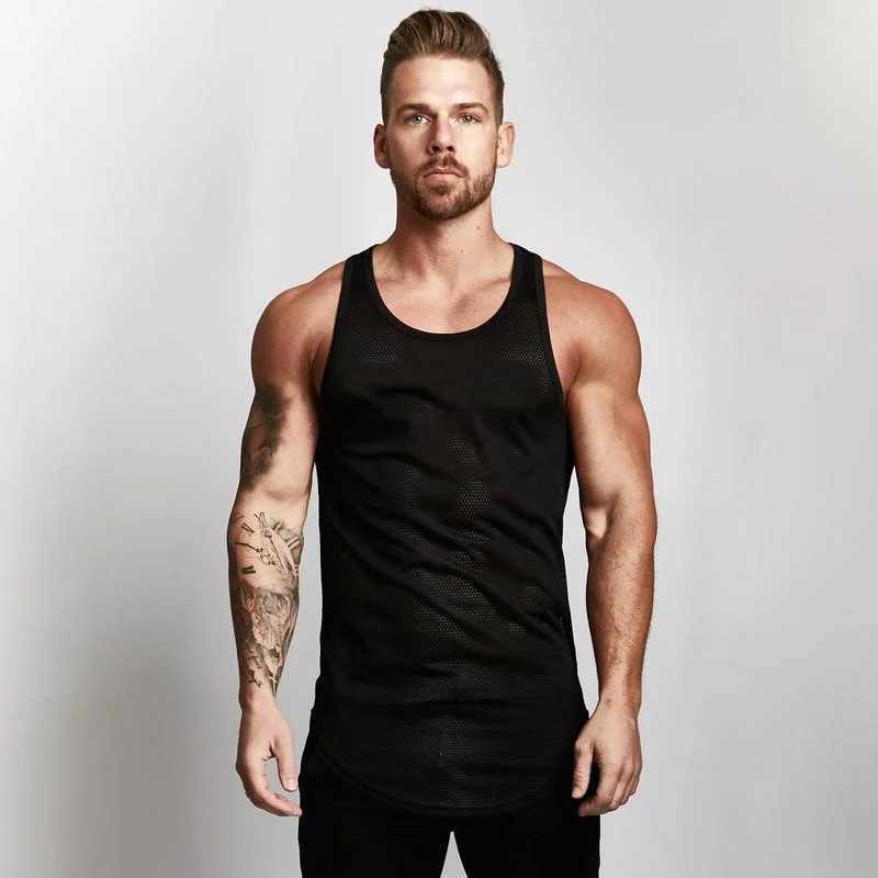 Running Tank Top Men Fashion Trend Sleeveless Vest Fitness Bodybuilding Undershirt Mens Cute Top TankT250318