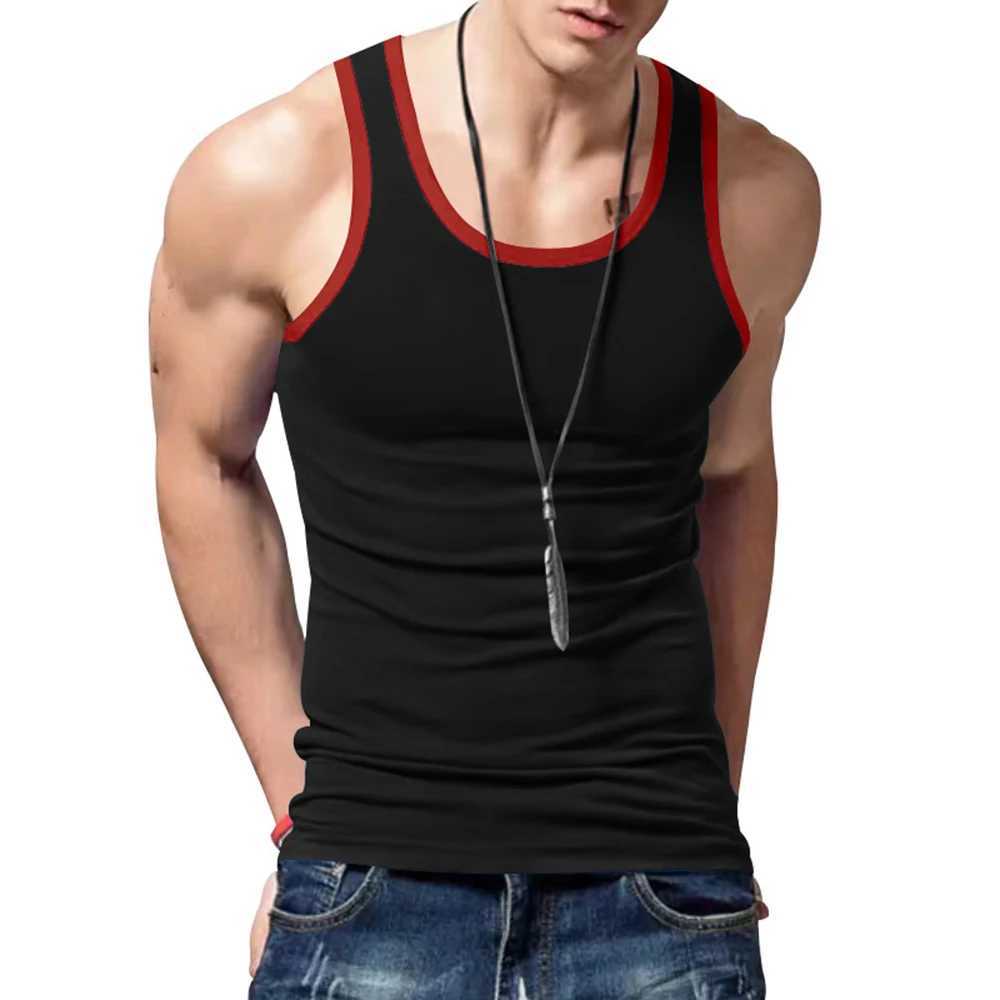 Summer Mens Tees Shirts Tops Male Clothes Sleeveless Undershirt Men Fitness Training Running Tank Top Basic Sportwear VestT250318