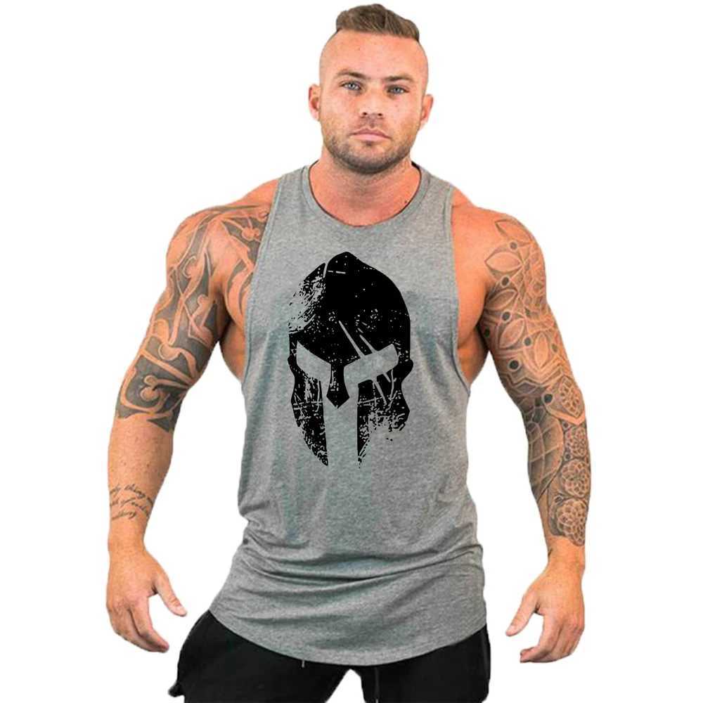 Gym Top Men Shirt Man Muscle Fit T-shirt Fitness Bodybuilding Stringer Vest Clothes Clothing Mens Singlets Muscular T-shirtsT250318