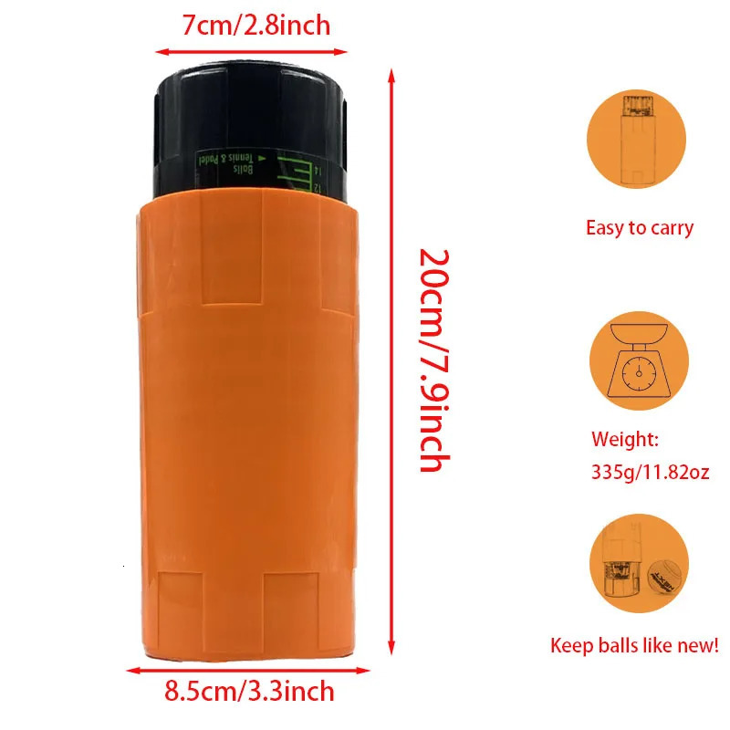 Tennis Ball Pressure Maintain Repair Container For Beach Tennis Ball Shape Restore Bounce Ball Protect Pressurizer Saver 250306