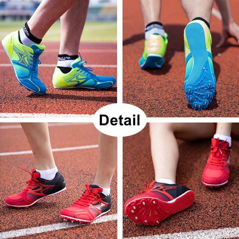 Health Men Track Field nts Sprint Spikes Professional Middle Distance Running Race Spikes Sneakers Plus Size 46 47 5599sC250307