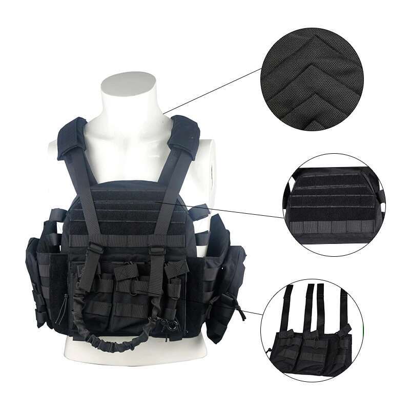 LQARMY 1000D Nylon Plate Carrier Tactical Outdoor Hunting Protective Adjustable MODULAR Vest For Airsoft Combat Accessories Heavy Duty Hiking Backpack