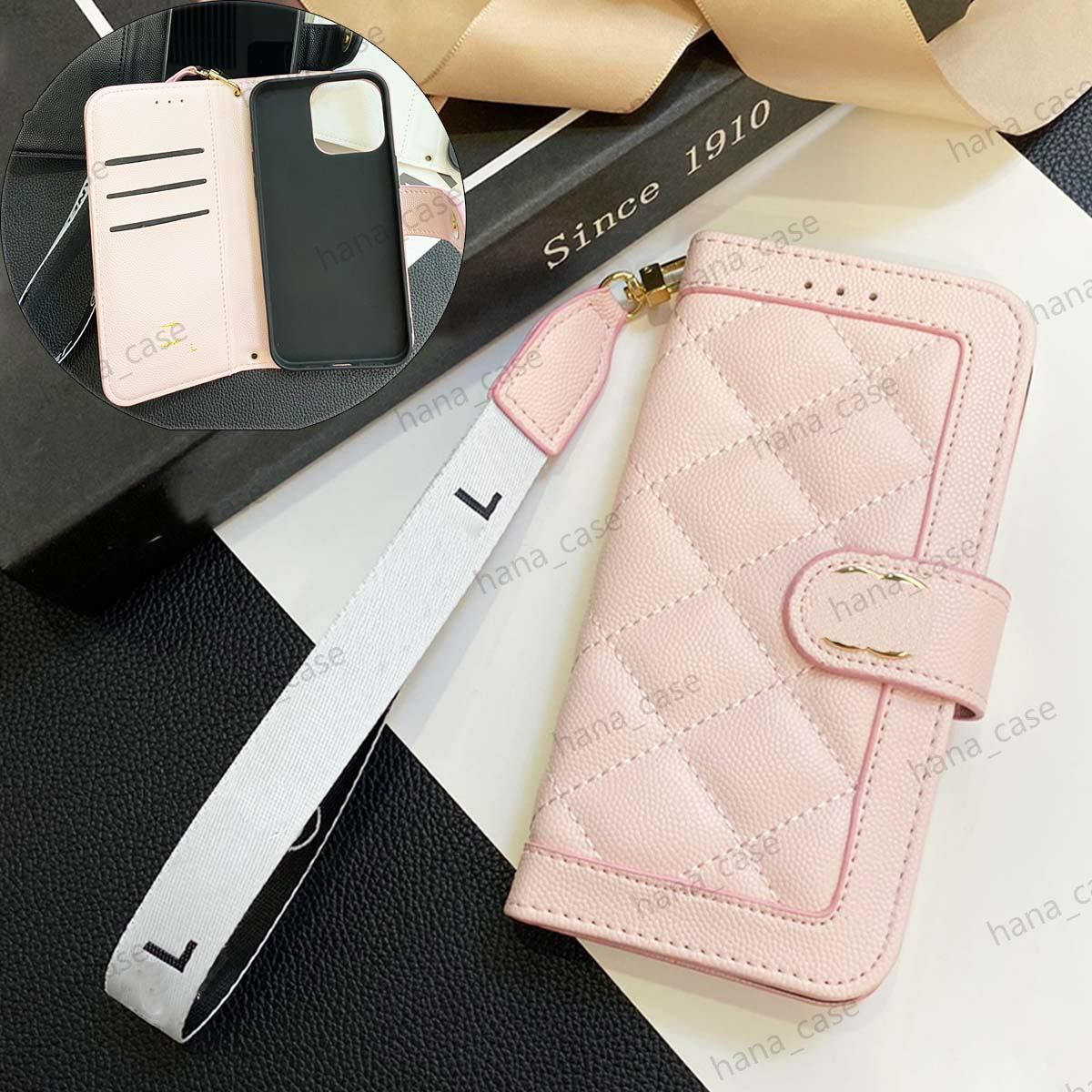 Designer Phone Case for iPhone 16 Pro Max, Leather Handheld Luxury Phone Case Wallet 17 16 15 14 Plus 13 12 Pro for Women Shockproof Handbag Cover with Card Holder