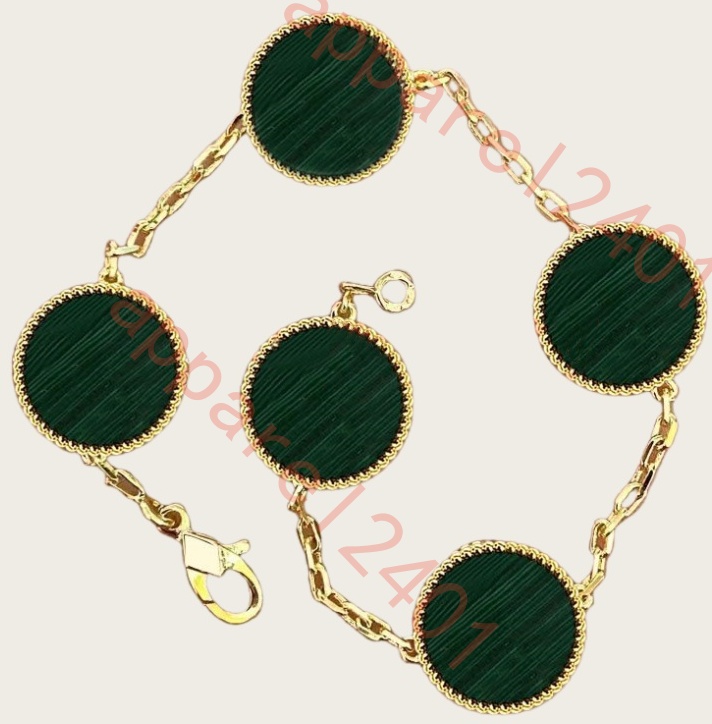 clover bracelet designer bangle bracelet men braclet love braceletes Chain 18K Gold Agate Shell for Women&Girl Wedding Mother' Day Jewelry Women 