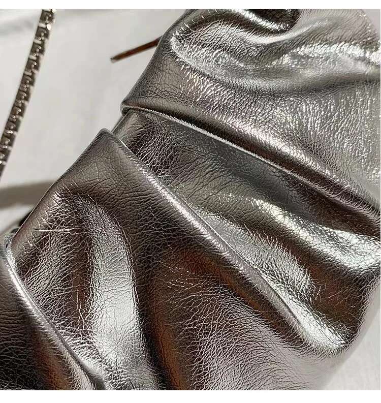 Circular Metal Handle Mini Women Handbag Glitter Shiny Rhie Evening Wedding Party Clutch Purse Shoulder Bag