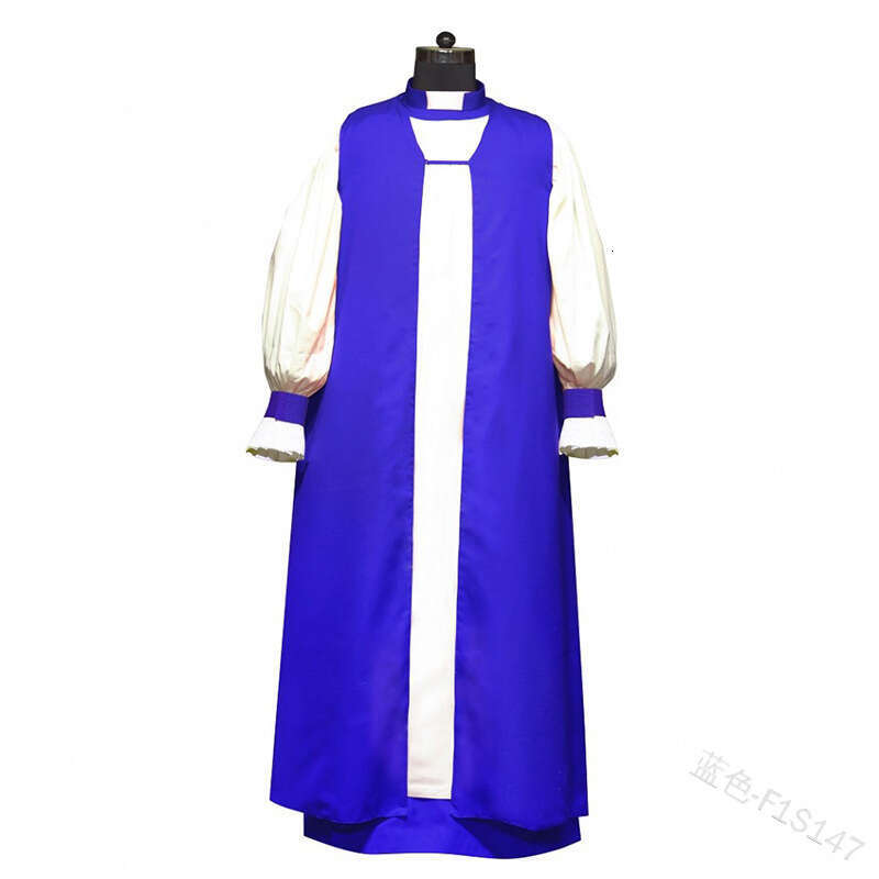 Ethnic Clothing Taoist Attire Male Long Clergy Robe Lantern Sleeves Standing Collar Performance Costume Two-piece Set Bifurcated Waist Self-cultivatio