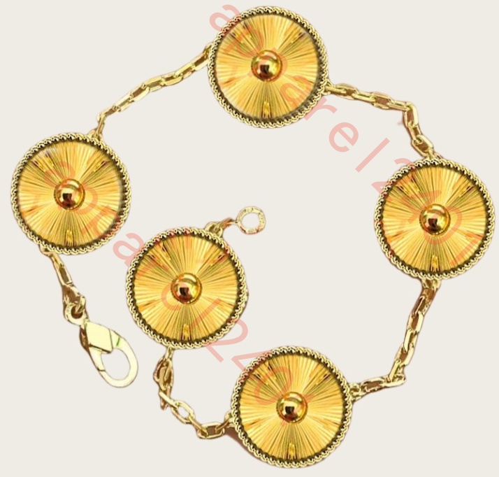 clover bracelet designer bangle bracelet men braclet love braceletes Chain 18K Gold Agate Shell for Women&Girl Wedding Mother' Day Jewelry Women 