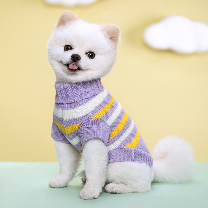 S-xxl Medium Knitted Sweater for Small York Warm Cat Coat Winter Dogs Clothes Pet Costumes Dog Pullover Puppy Supplies 0307
