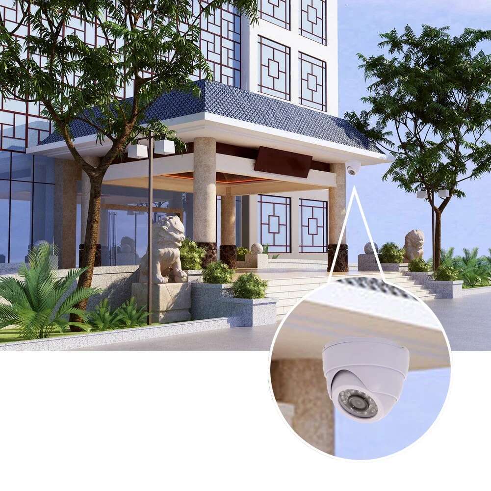 1200TVL 3.6mm 24 LED Outdoor Security IR Night Vision CCTV Monitor CMOS COLOR NTSC Lens Dome Camera