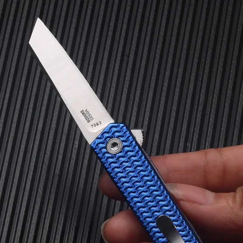 3 Stys CRK 7083 CEO Microflipper Folding Pocket Gentmans Knives 8Cr13Mov Blade 420 Steel Hand Cam Hunting EDC ToolsXJ250307