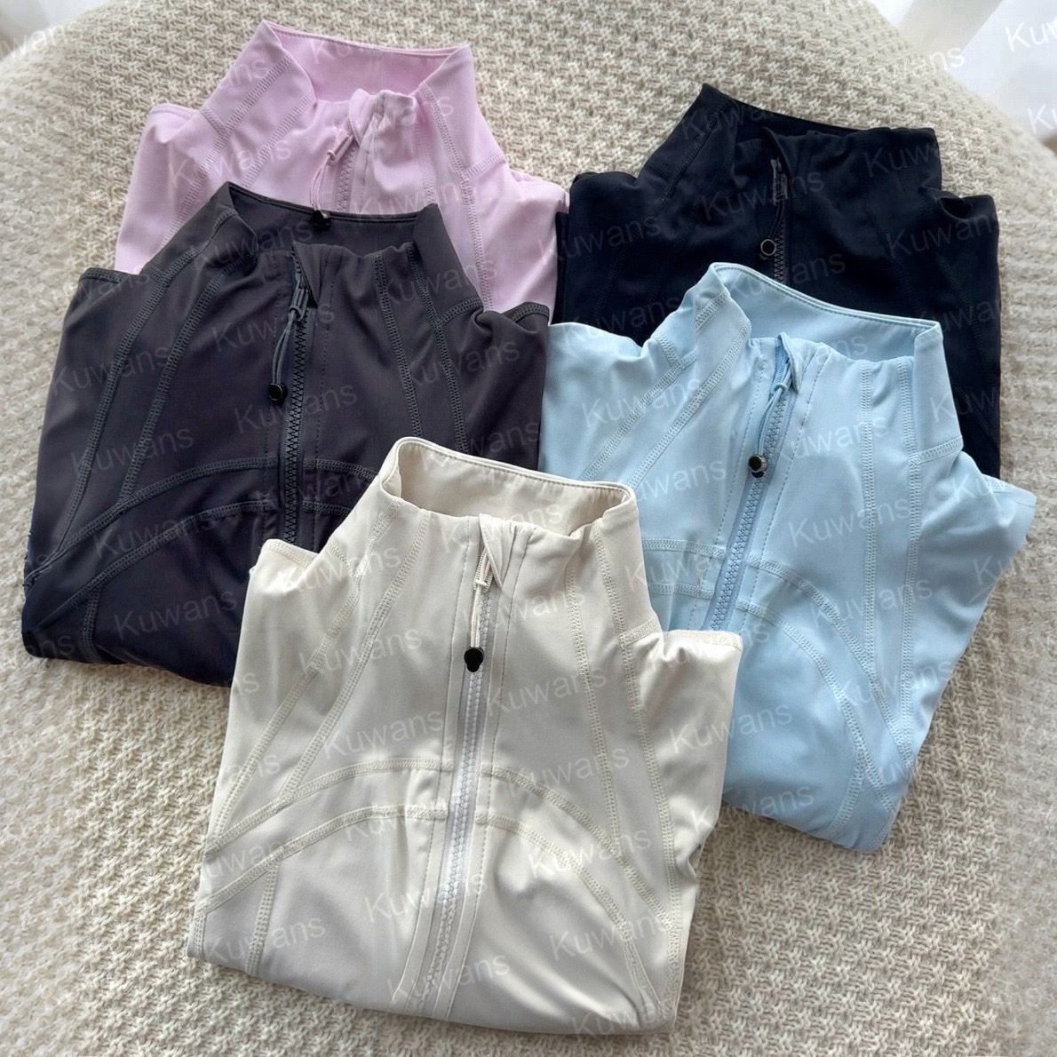 Women's Yoga long clothes sleeves Jacket Outfit Solid Color Nude Sports Shaping Waist Fitness Jogging Sportswear For Lady Define Leggings