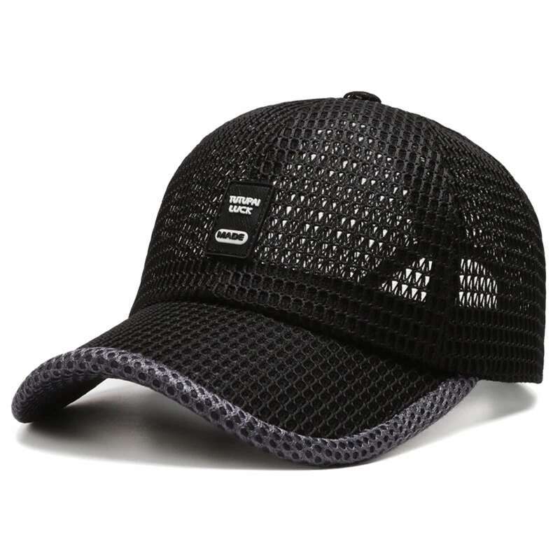 2025 Men's Mesh Baseball Breathable Summer Caps Dad Hat Outdoor Fishing Hats Bone Gorras Snapback Trucker Cap Women hat