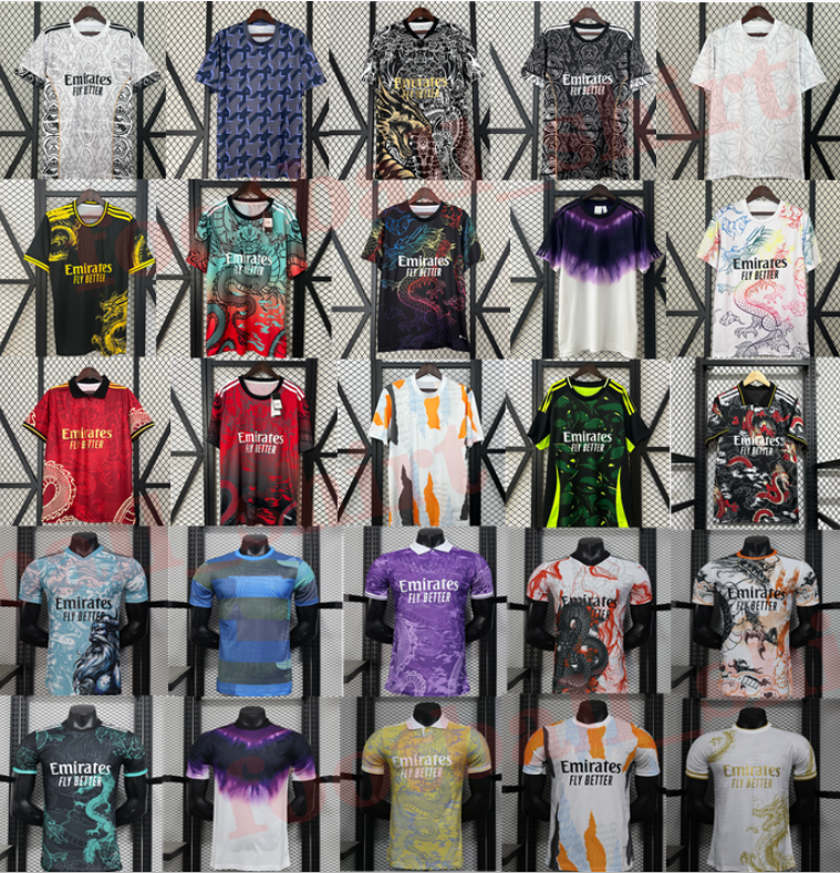 23 24 25 26 Real men soccer jerseys MBAPPE BELLINGHAM VINI JR MODRIC RODRYGO Real 2024 2025 2026 MadridSs Football Year of the Dragon Shirts Competition training suit