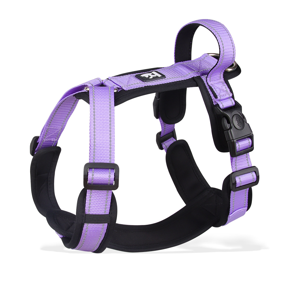 Adjustable Reflective Vest Style Chest Strap Anti Breakout Walking Pet Dog Harness for Small and Medium Sized Harness Dog