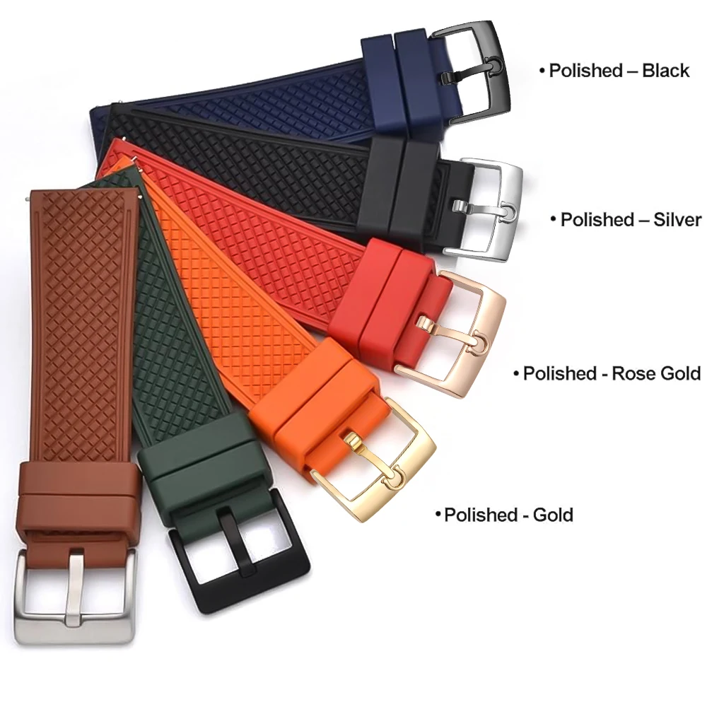 20mm Stainless Steel Watch Buckle Watch Clasp Accessories Replacement Buckle for Leather Watch Strap With Tool