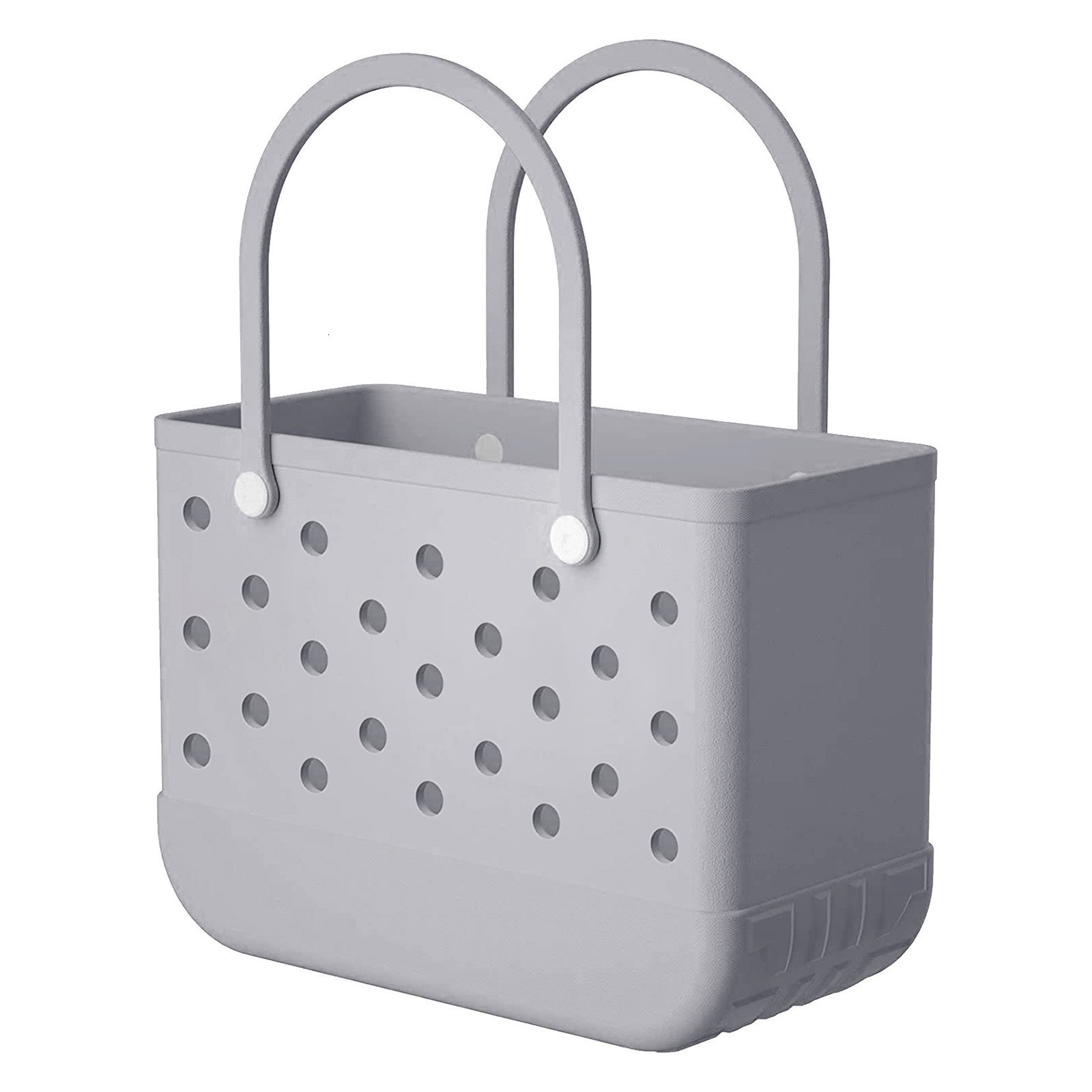 XL Storage Bags Waterproof Beach Bag Solid Punched Organizer Basket Summer Handbags Large Women's Stock Gifts Bags