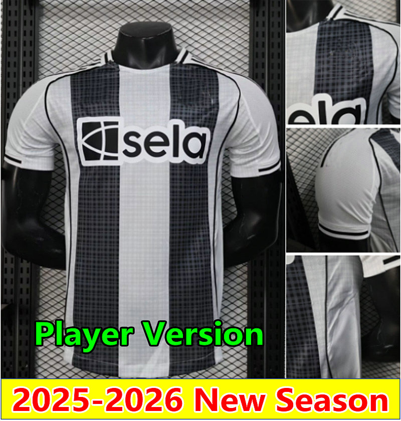 25 26 TONALI ISAK soccer jerseys fans player newcaslted camesita 2025 2026 NUFC home away maillots futol BRUNO G. JOELINTON football shirt men kids uniforms