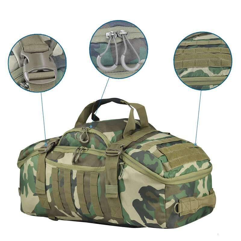 35L 50L 80L Outdoor Mountaineering Molle Tactical Backpack Large Duffel Bag Hiking Camping Travel Bags Heavy Duty Hiking Backpack